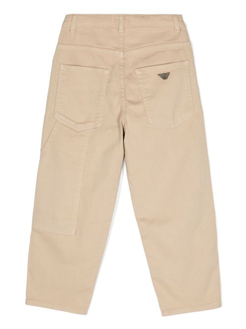 Pantalone bambino beige EMPORIO ARMANI KIDS | 6D4J954N8VZ01P1